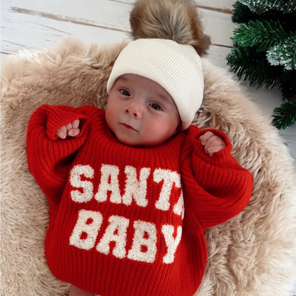 NWT “Santa Baby” Unisex Knit Sweaters - Spearmint Love